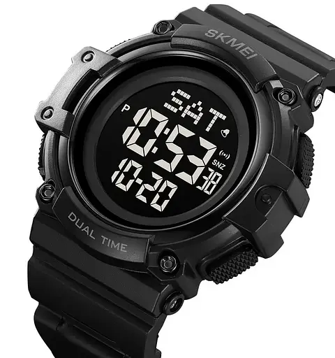 Часы мужские наручные Skmei 2230 Черные с черным циферблатом - фото 2
