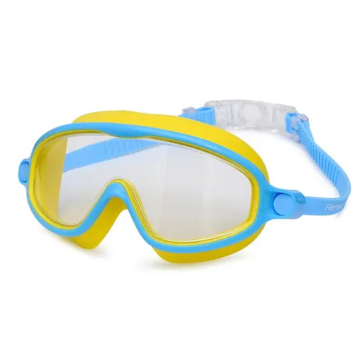 Дитяча маска для плавання Renvo Garsen JR Anti-fog жовтий блакитний OSFM (1SM110-0408) - фото 1