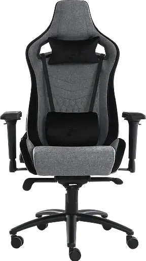 Геймерское кресло GT Racer черное с серым (X-0712 Shadow Gray/Black) - фото 1