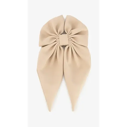 Бант детский 242119 Бежевый - фото 1