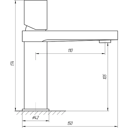 Смеситель для раковины TOPAZ SARDINIA TS 08201-H30 - фото 4
