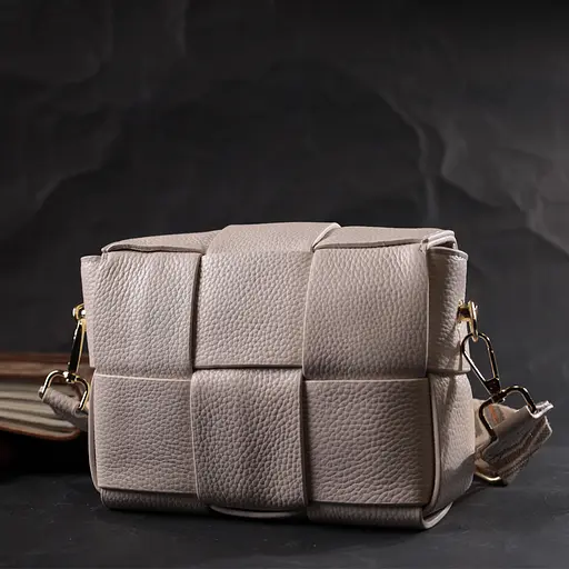 Женская сумка Vintage с переплетами из натуральной кожи 17х12.5х5.5 см sum0029052 - фото 10