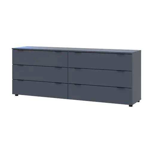 Комод Doros Рон 9 Графит 6 Ящик 160х38х62 (41516176)