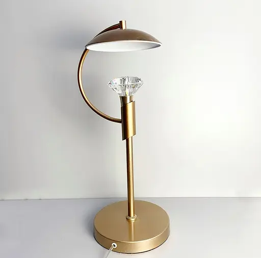 Настільна декоративна лампа із кришталевою лампочкою Line.F Колір корпусу Бронза - фото 1