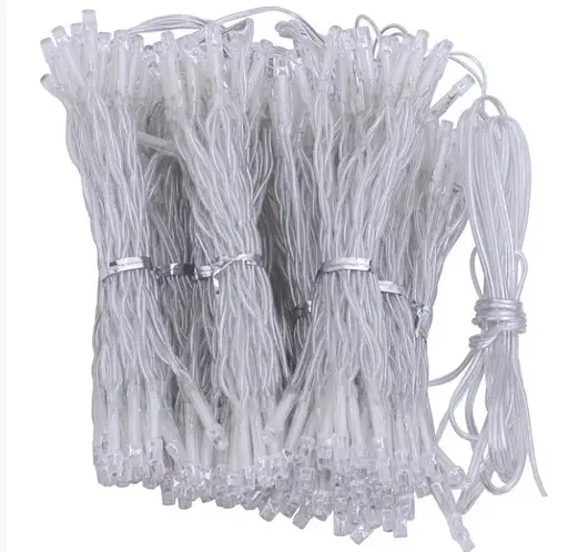 Гірлянда штора завіса Водоспад 3х3 м 280 LED велика лампа 3D (білий шнур, з перехідником) - фото 9