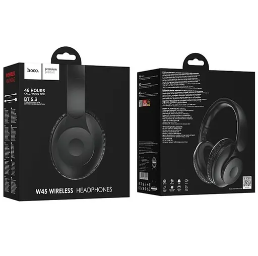 Навушники Hoco Bluetooth W45 Enjoy BT headset чорні - фото 3