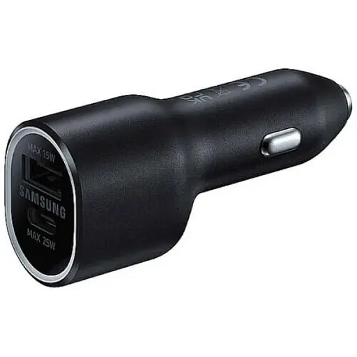 Зарядний пристрій для авто Samsung Car Charger USB+USB-C Super Fast EP-L4020NBEGRU 25 + 15 = 40 W - фото 1