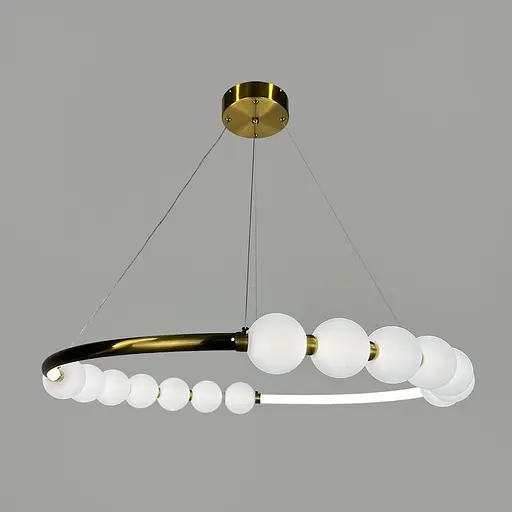 Люстра Nordic Pearl Ø 80 см на 3 світлових режими | Line F | Арт. 902-800 AB - фото 3