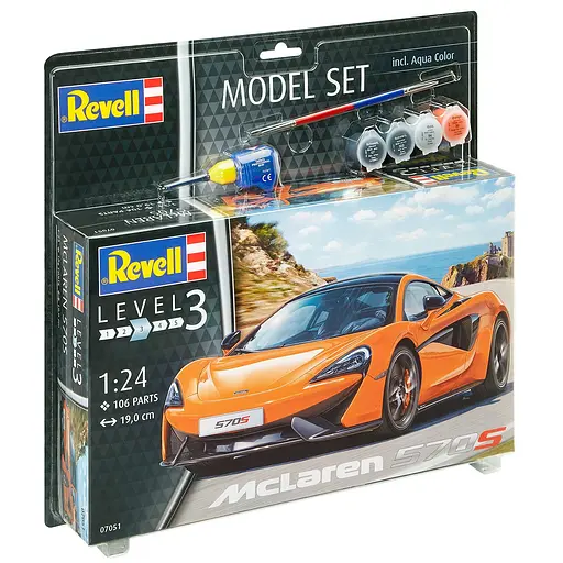 Сборная модель-копия Revell Автомобиль McLaren 570S 1:24 (RVL-67051) - фото 1