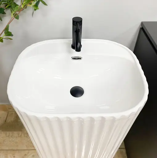 Умивальник VBI Tarsia white підлоговий VBI-019008, Білий - фото 4