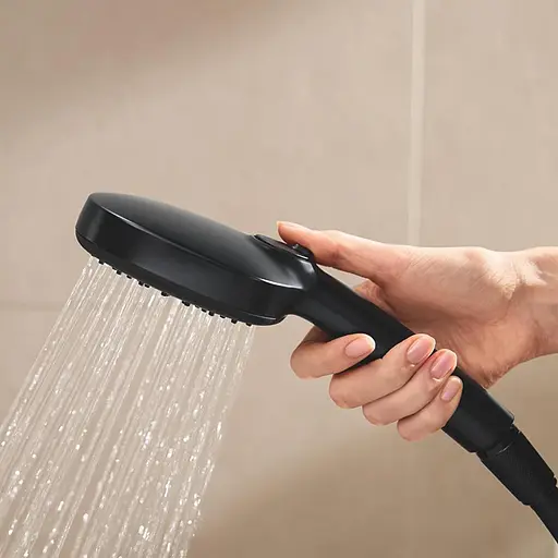 Душова система термостатична Grohe QuickFix Vitalio Comfort System 250 Cube 266962431, Чорний матовий - фото 8