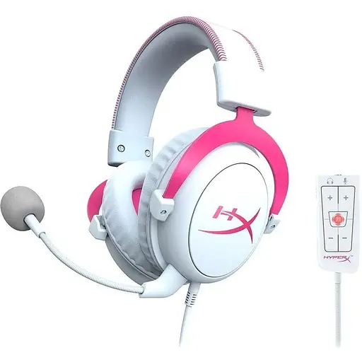 Навушники HyperX Cloud II Gaming Headset (KHX-HSCP-PK) White-Pink