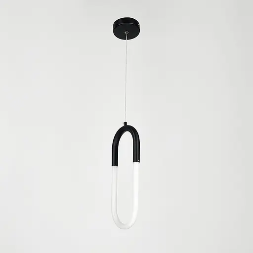 Підвіс зі світлодіодним овалом у чорному корпусі | Арт. A 074/1 BK | Line F - фото 5