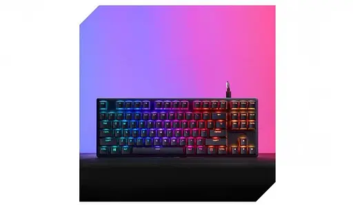 Клавіатура HyperX Alloy Origins Core PBT Aqua RGB Black (639N9AA) - фото 8