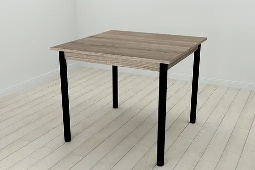 Стіл кухонний Ferrum-decor Агата 75x80x80 Чорний ДСП Сонома Трюфель 16мм (FRD-106256) - фото 5