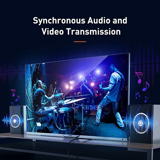 Кабель Baseus 4khdmi Male To 4khdmi Male Cafule 2 м HDMI2.0 (CADKLF-F01) - фото 3