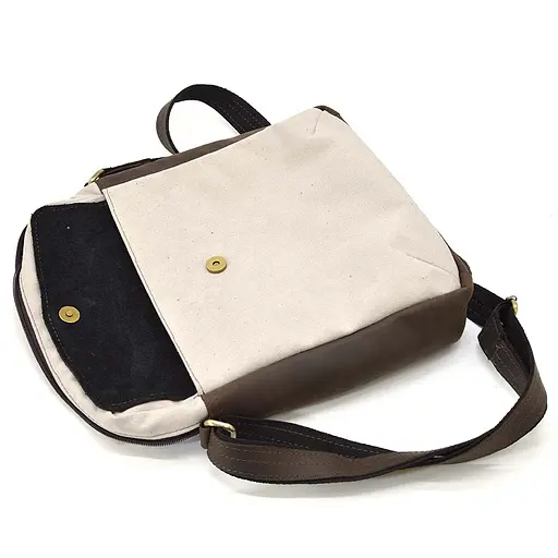 Кожаная мужская сумка через плечо TARWA 32х27х8 см 000296298 - фото 8