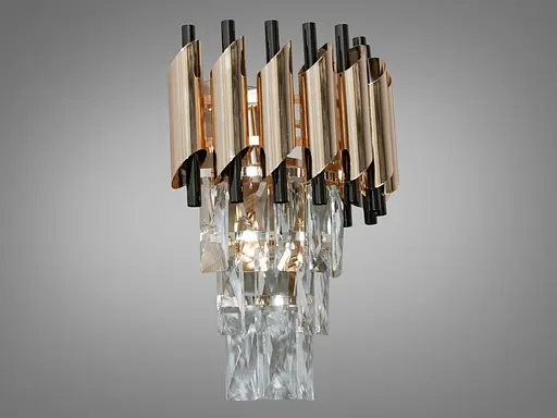 Шляхетно красивий, сучасний кришталевий настінний світильник - фото 3