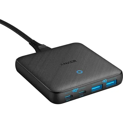 Зарядний пристрій адаптер Anker PowerPort 543 Atom III Slim 4 65 W 4 порти (A2046) - фото 1