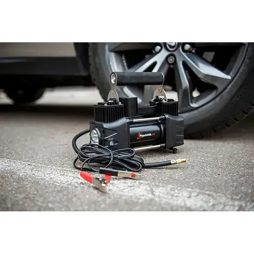 Автокомпрессор Poputchik 85 л/мин автостоп с цифровым манометром 10 АТМ/150PSI - фото 3