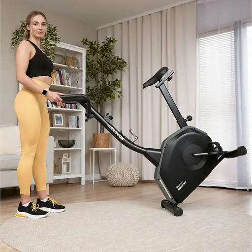 Велотренажер Hop-Sport HS-4000H Grant чорно-золотистий - фото 4