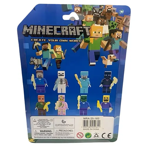 Коллекционный набор игровых фигурок "Minecraft" из 8 персонажей

 - фото 4