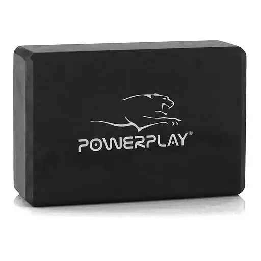 Блоки для йоги Power Play 4006 Yoga Brick EVA 2 штуки, Black - фото 2