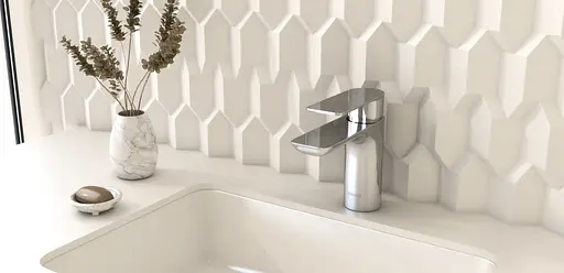 Смеситель для умывальника Kohlman Proxima хром низкий QB100P Хром - фото 2