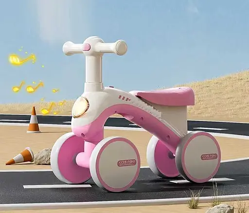 Велобег 4-х колесный Joy, колеса 6’’ PU, пластиковая рама, украинская озвучка, подсветка J-05044 - фото 2