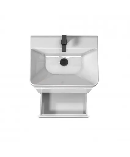 Тумба Мойдодир MoonShine 60 з умивальником Vivace 60 на ніжках Білий - фото 6