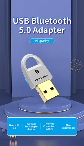 Адаптер Vention USB Bluetooth5.0 Adapter White (CDSW0) - фото 6