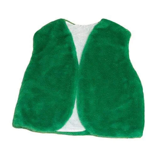 Детский маскарадный жилет зеленого цвета 35см