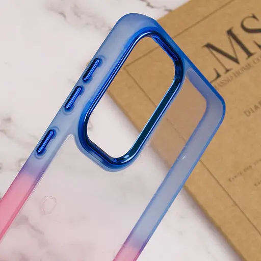 Чохол TPU+PC Fresh sip series для Xiaomi Redmi Note 11 Pro 4G/5G / 12 Pro 4G Рожевий / Синій - фото 4