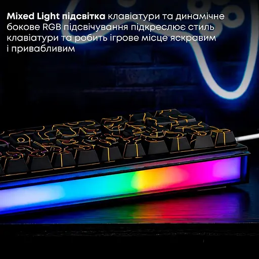 Клавіатура Ajazz NK68 Red switches Side Contour Black (NK68-R-S-B) - фото 13