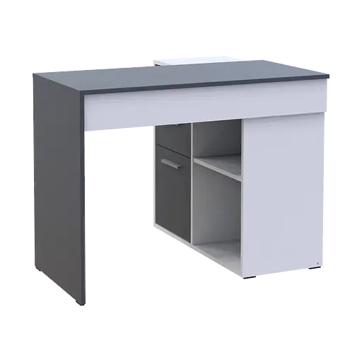Офісний стіл Doros T8 Білий/Графіт 100х83х75 (41516125) - фото 2