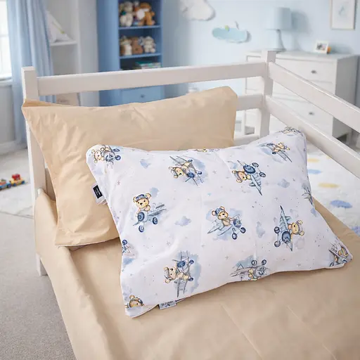 Наволочка MirSon Kids Time бязь Tiny Pilot 60x60 см (2200012571286) - фото 1