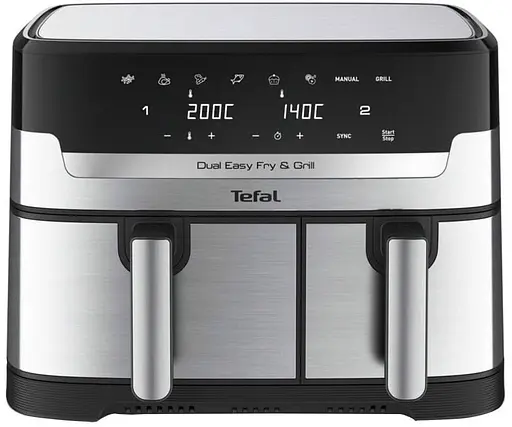 Мультипечь (аэрофритюрница) Tefal Dual Easy Fry&Grill Air Fryer EY905D10 UA