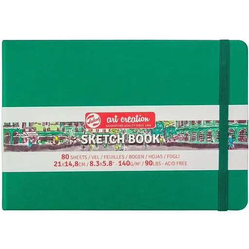 Блокнот для графики Royal Talens Art Creation А5 (14.8х21 см) 140г/м2 80л Forest Green - фото 1