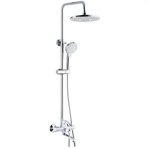 Душевая система Frap F2441 с поворотным изливом, белый/хром - фото 1