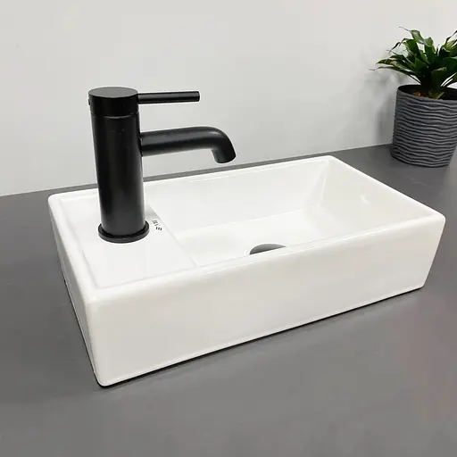 Умивальник VBI Lago R white накладний підвісний VBI-015610, Білий - фото 2