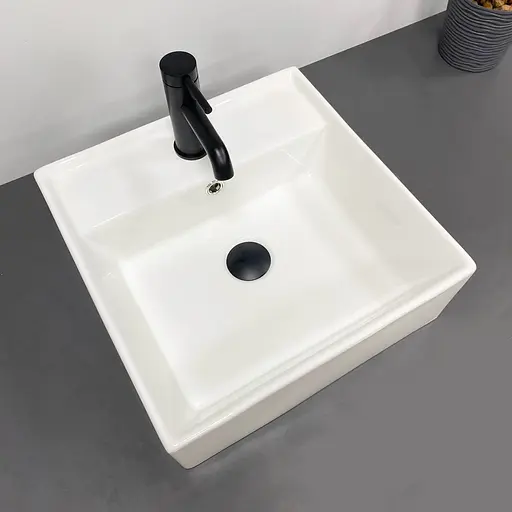 Умивальник VBI Teramo S white накладний підвісний VBI-014700, Білий - фото 4