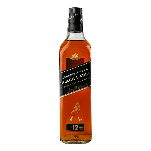Виски Johnnie Walker Black label Blended Scotch Whisky, 40%, 0,7 л + 2 стакана - фото 4