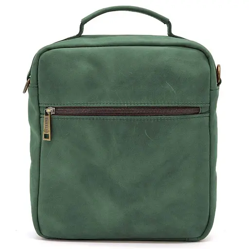 Кожаная мужская сумка через плечо TARWA 24х26х9 см sum0025377 - фото 4