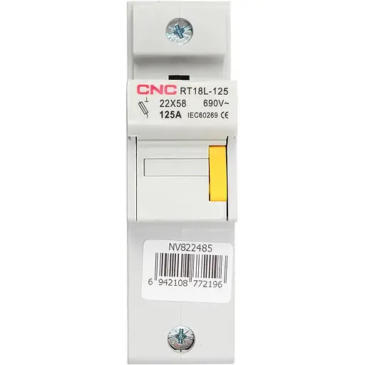 Тримач запобіжника, 1P, 690V, 125A, DIN2