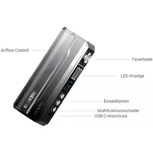 Электронная сигарета VooPoo Drag 5 177W with Uforce-X Tank 5.5ml Kit Black (17448) - фото 4