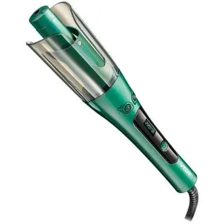 Плойка для автоматической завивки волос VGR V-583 с LED-дисплеем 3 режима Зеленый 35 Вт - фото 1