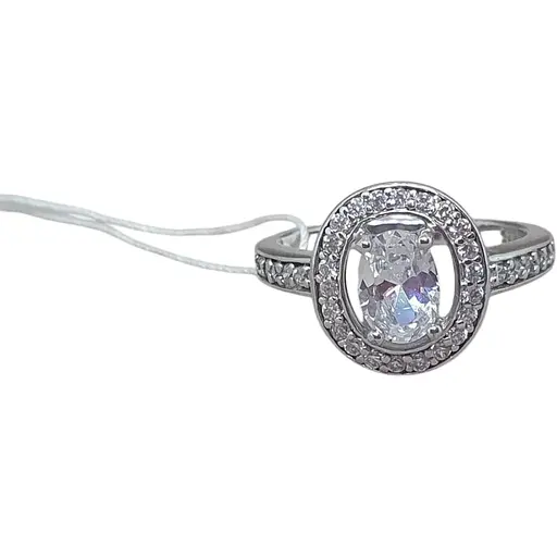 Серебряное кольцо Silvex 925 с фианитами. КК2Ф/382 16,5