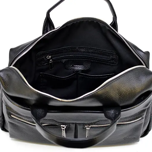 Чоловіча шкіряна сумка TARWA 39.5х29.5х9 см sum0026107 - фото 9