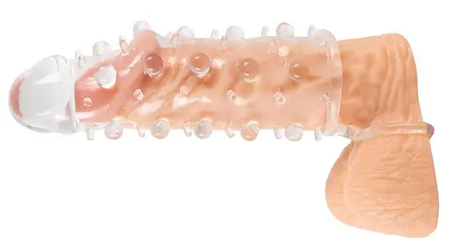 Насадка на пенис Crystal Skin Penis Hülle 11 см прозрачный - фото 8