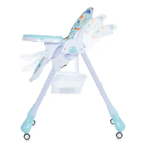 Мягкий стульчик для кормления Bambi M 3233 Toucan Mint с корзиной для игрушек - фото 3